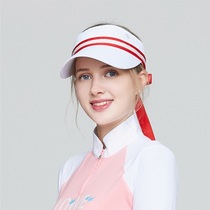 Golf hat Womens sunscreen visor hat Running empty top hat Mens and womens outdoor sports without a top hat