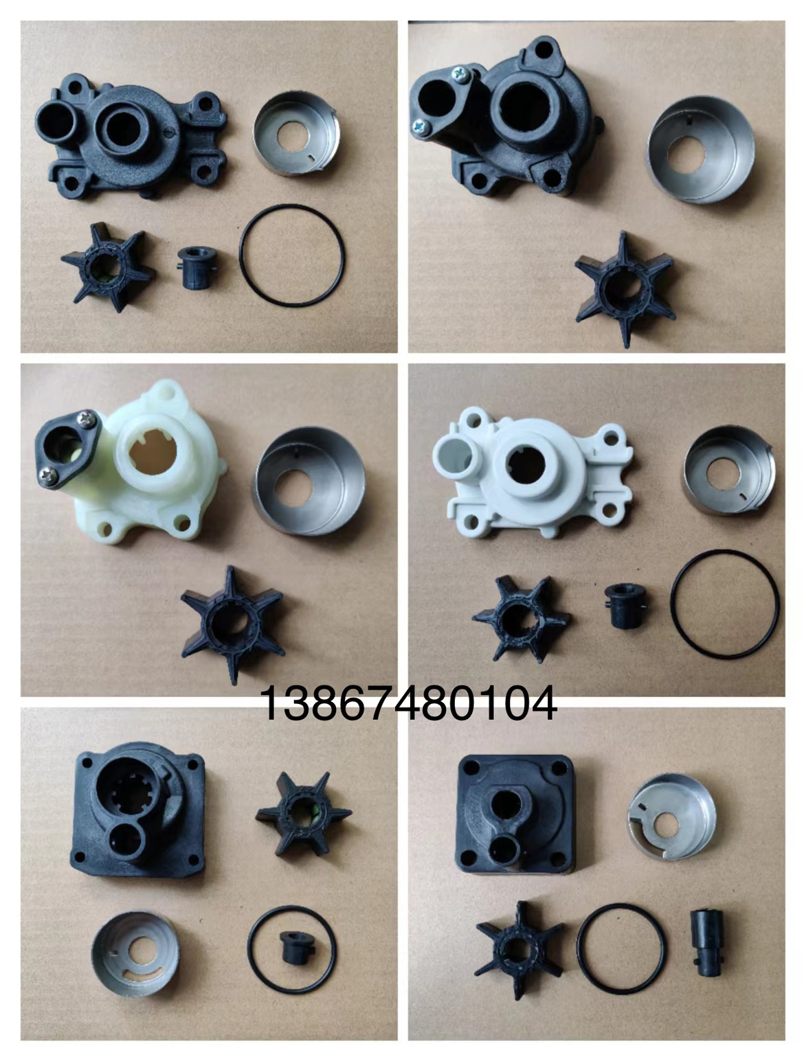 Yamaha Hai's Baisheng outboard machine 2 4 punch 6 15 30 40 60 85 horsepower water pump impeller assembly
