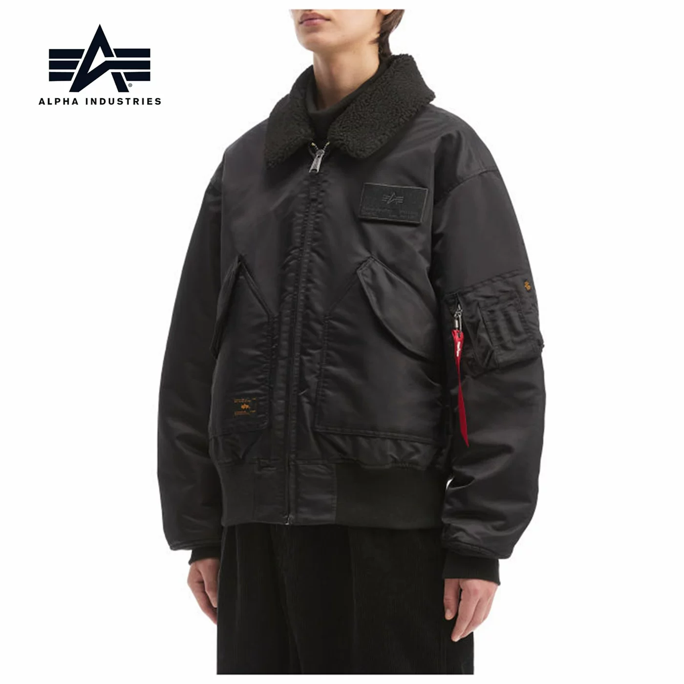 2 цвета осень и зима мужской Alpha Industries плюшевый бомбер куртка с лацканами большая голова девушка Kundai 0110P