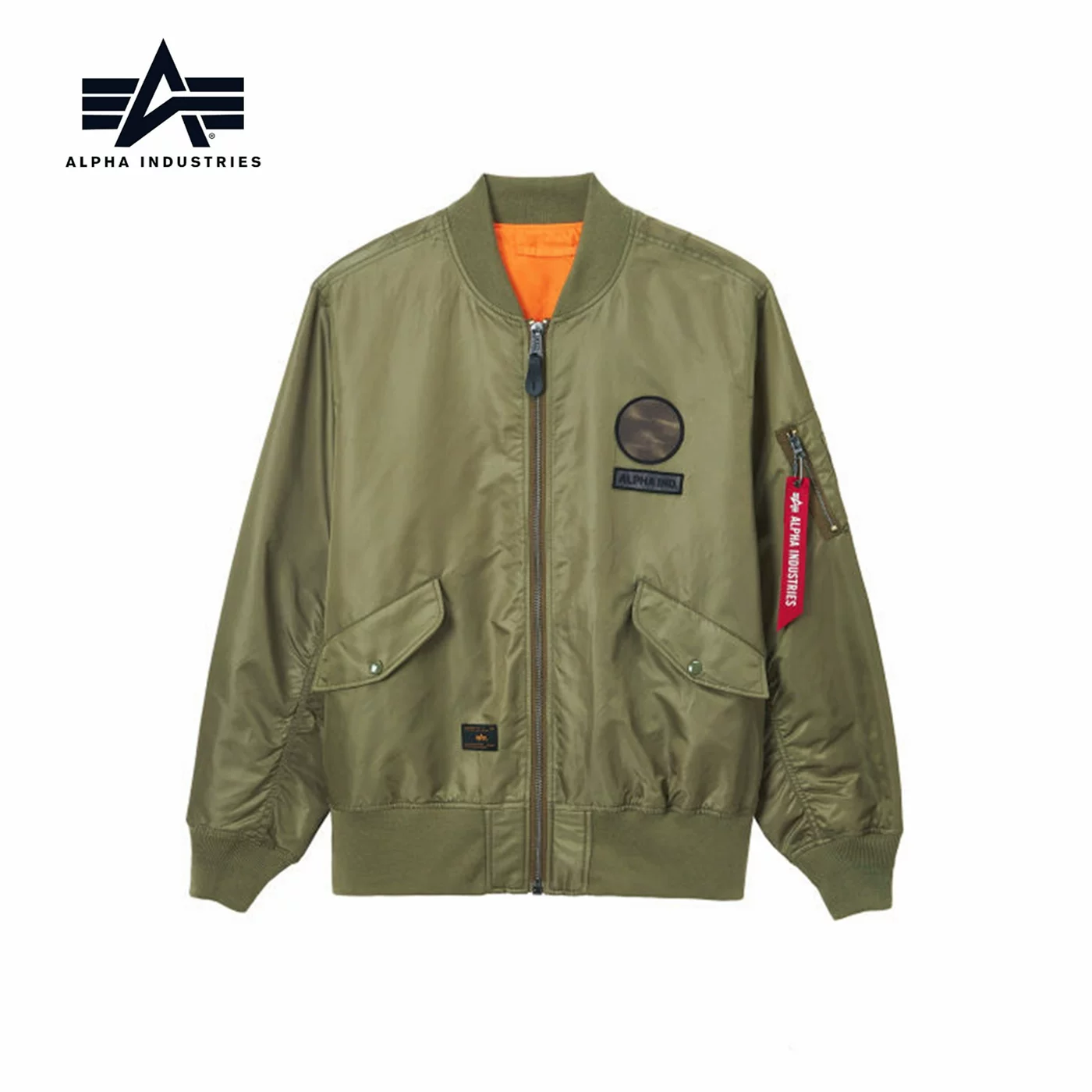 2 цвета 26 весна мужской Alpha Industries значок украшенный бомбер, аутентичная нация поколения 0114Q