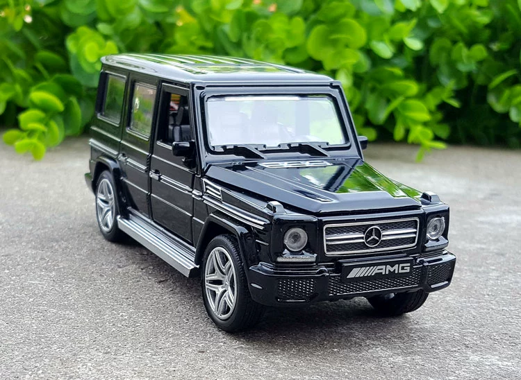 1:32 Mercedes-Benz G65 off-road SUV hợp kim mô hình xe mô phỏng kim loại mô hình âm thanh và ánh sáng kéo trở lại đồ chơi xe hơi đồ trang trí - Chế độ tĩnh