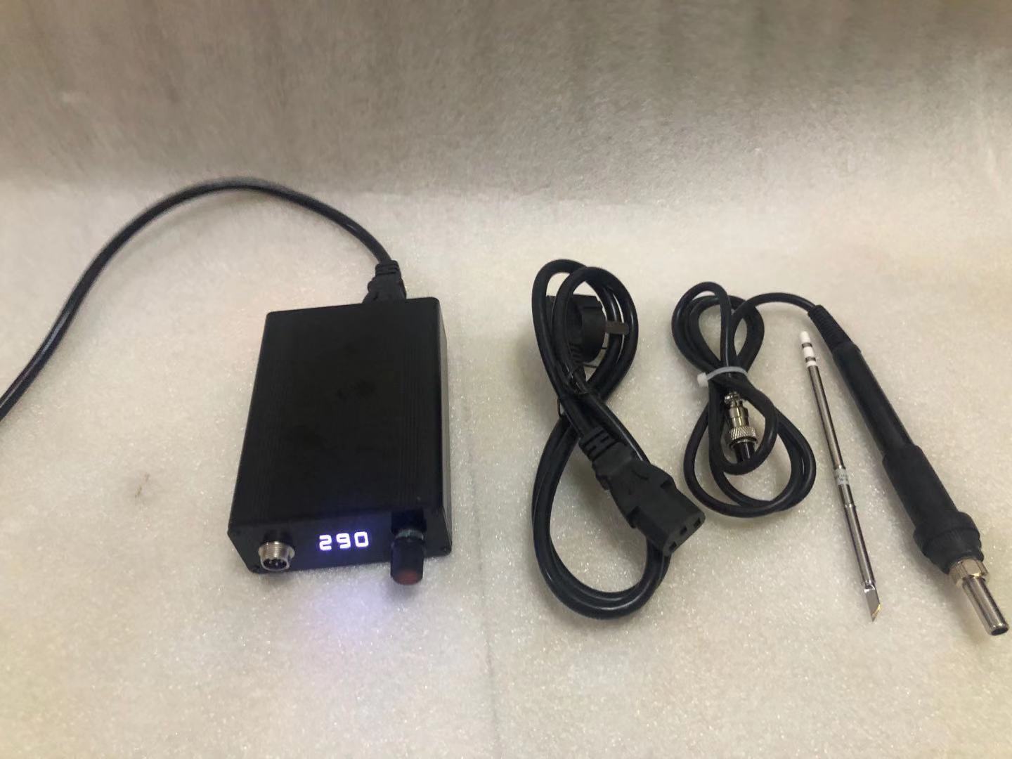 T12 welding bench aluminium alloy intelligent digital display adjustable thermostatic speed thermal electric iron cabbage white new power supply