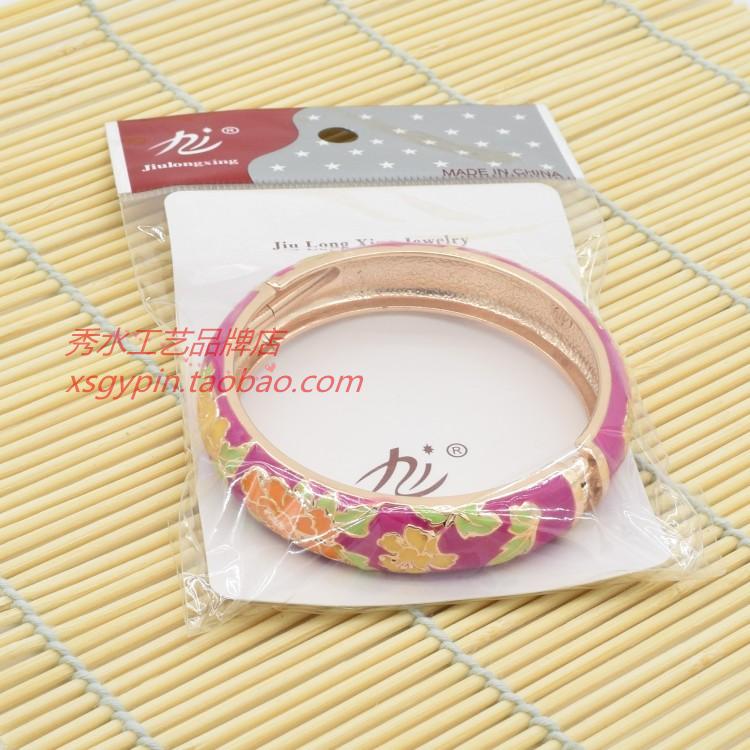 2018 new cloisonne vòng đeo tay nữ phong cách quốc gia cao cấp đồ trang sức thời trang hoa mẫu đơn hoa bracelet nhà máy trực tiếp