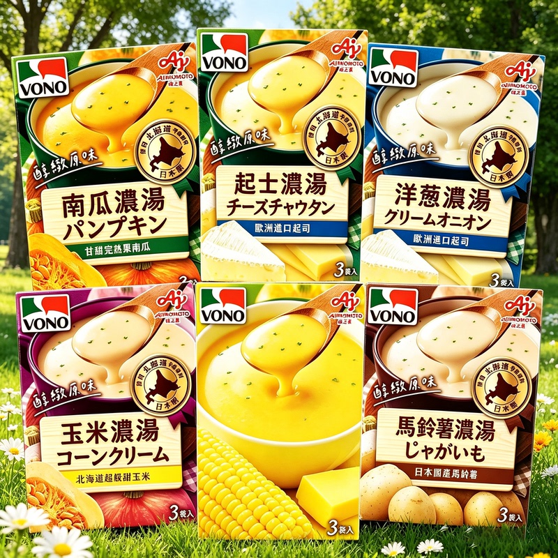 Ajinomoto Vono Low-Calorie No-Cook Breakfast Light Meal Western-Style Instant Soup Caramel Cream Onion Soup Ajinomoto Vono Low-Calorie No-Cook Breakfast Light Meal Western-Style Instant Soup Caramel Cream Onion Soup