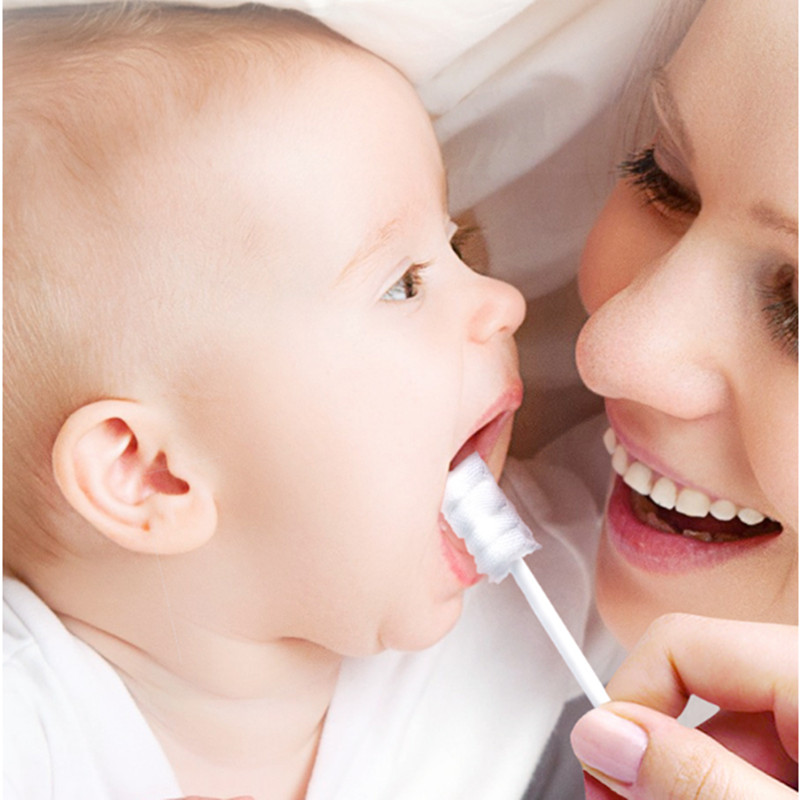 婴幼儿 乳牙口腔清洁器婴儿舌苔清洁纱布 婴儿牙刷0-1-2岁宝宝
