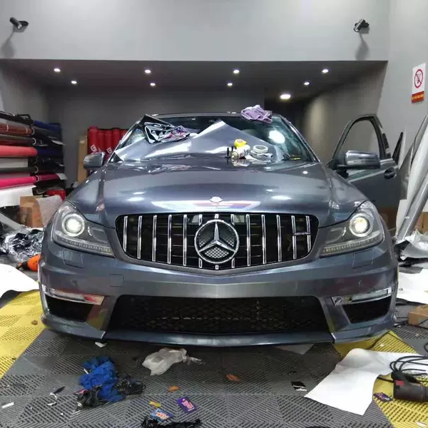 Suitable for Mercedes-Benz W204 C180 Modification to C63 Front Bumper, Rear Bumper, Side Skirts, and Grille. Mercedes-Benz C-Class Modification Large Package Suitable for Mercedes-Benz W204 C180 Modification to C63 Front Bumper, Rear Bumper, Side Skirts, and Grille. Mercedes-Benz C-Class Modification Large Package