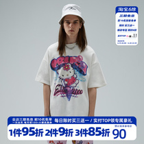 HTCU20ss Cartoon graffiti rendering cat cat short sleeve loose hip hop male and female lovers T-shirt Chaobots ins and half sleeves