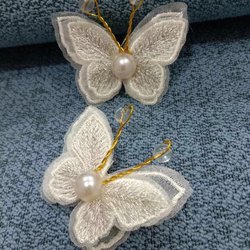 Pearl Butterfly Curtain Decorative Pin for Curtain Curtain Head Door Access Control Decorative Three-dimensional Image
