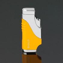 Counter SIGLO century cigar lighter windproof three fire straight flame with drilling hole opener
