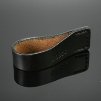 8deco leather pipe rack cowhide travel out portable folding single bucket rack pipe display collection base