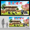 Farmhouse Black Pork, Local Pig, Fresh Pork, Black-Skinned Pig Poster, Wall Sticker, Background Wall Decoration Sticker, Advertisement