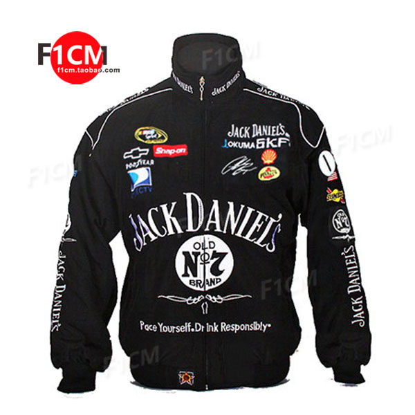 F1 racing suit trendy f1 personality wind ins wind cool wind campus hip-hop full embroidery casual long-sleeved cotton clothes