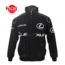 F1 racing suit trendy f1 personality style ins style European and American style black hip-hop full embroidery casual long-sleeved cotton suit
