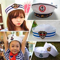 Hercules sailor hat uniform hat stage performance cap sailor cap Marine cap male and female adult children