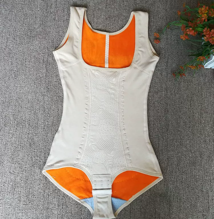 Mùa thu và mùa đông màu cotton dày cộng với nhung tam giác Xiêm body định hình đồ lót nữ giảm béo thoáng khí cộng với đoạn dài do lot