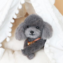 Simulation teddy bear wool felt Pet image photo custom poke poke music Finished DIY creative birthday gift