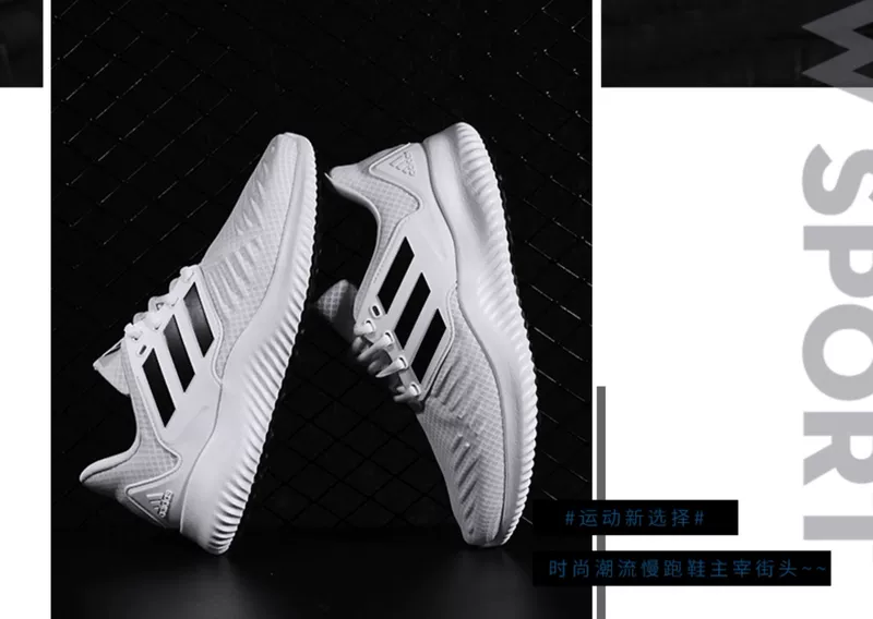 Giày adidas nam giày thường giày mùa thu trang web chính thức giày thể thao nam lưới thoáng khí giày chạy bộ G28924 - Giày chạy bộ