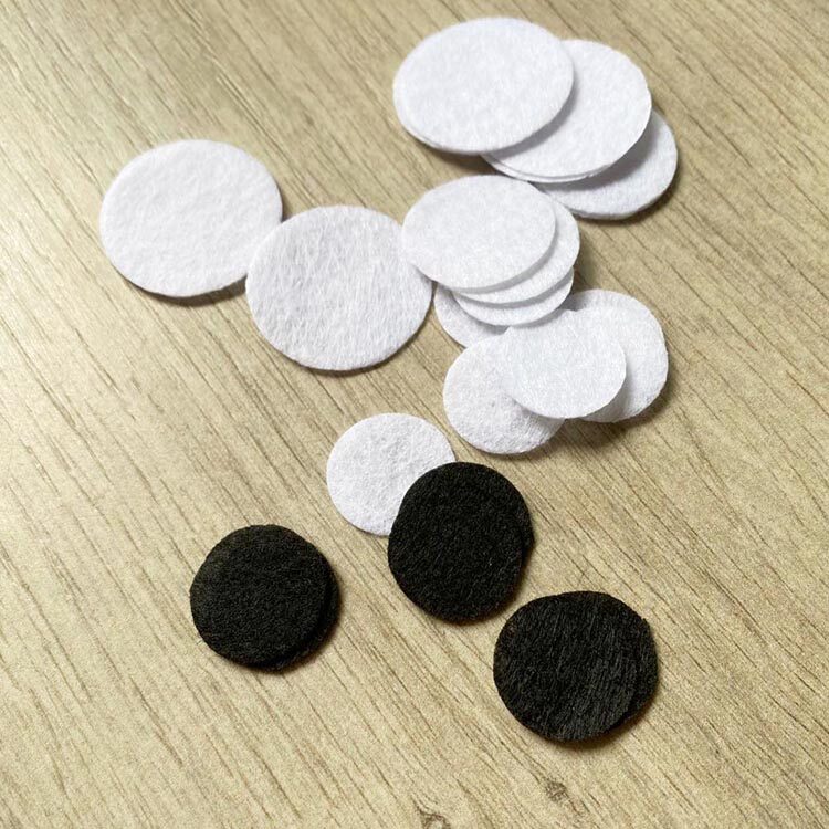 Love Accessories World Hairpin Accessories Diy Make 2-3CM Unwoven Cloth Round Unwoven Fabric Handmade Flowers Lining Cloth