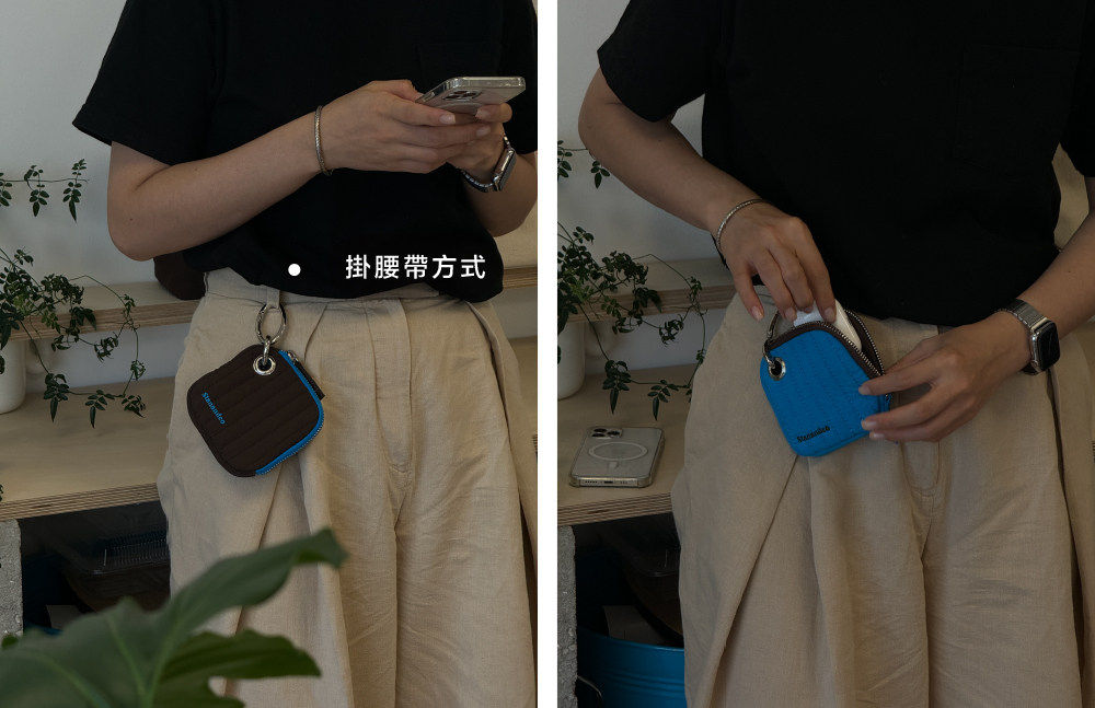 Stan&Co 防潑水耳機包/含可視網格內袋/收納小包/掛件 - 化妝袋/收納袋 - 尼龍