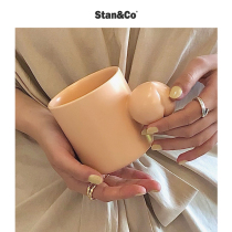 StanCo patent original intention design peach ceramic coffee mug children cute girlfriends birthday gift