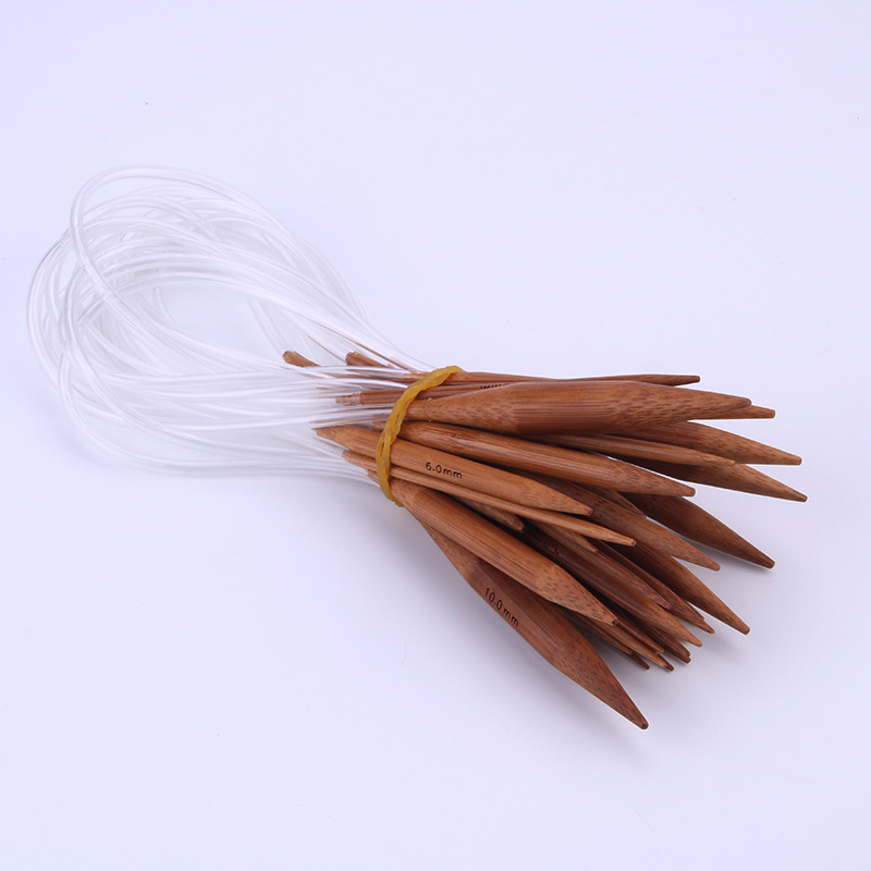 40 cm tay kim carbon tre nắp kim đan hình khuyên cổ kim đan vận chuyển công cụ Gouzhenbangzhen - Công cụ & vật liệu may DIY nút áo kim loại