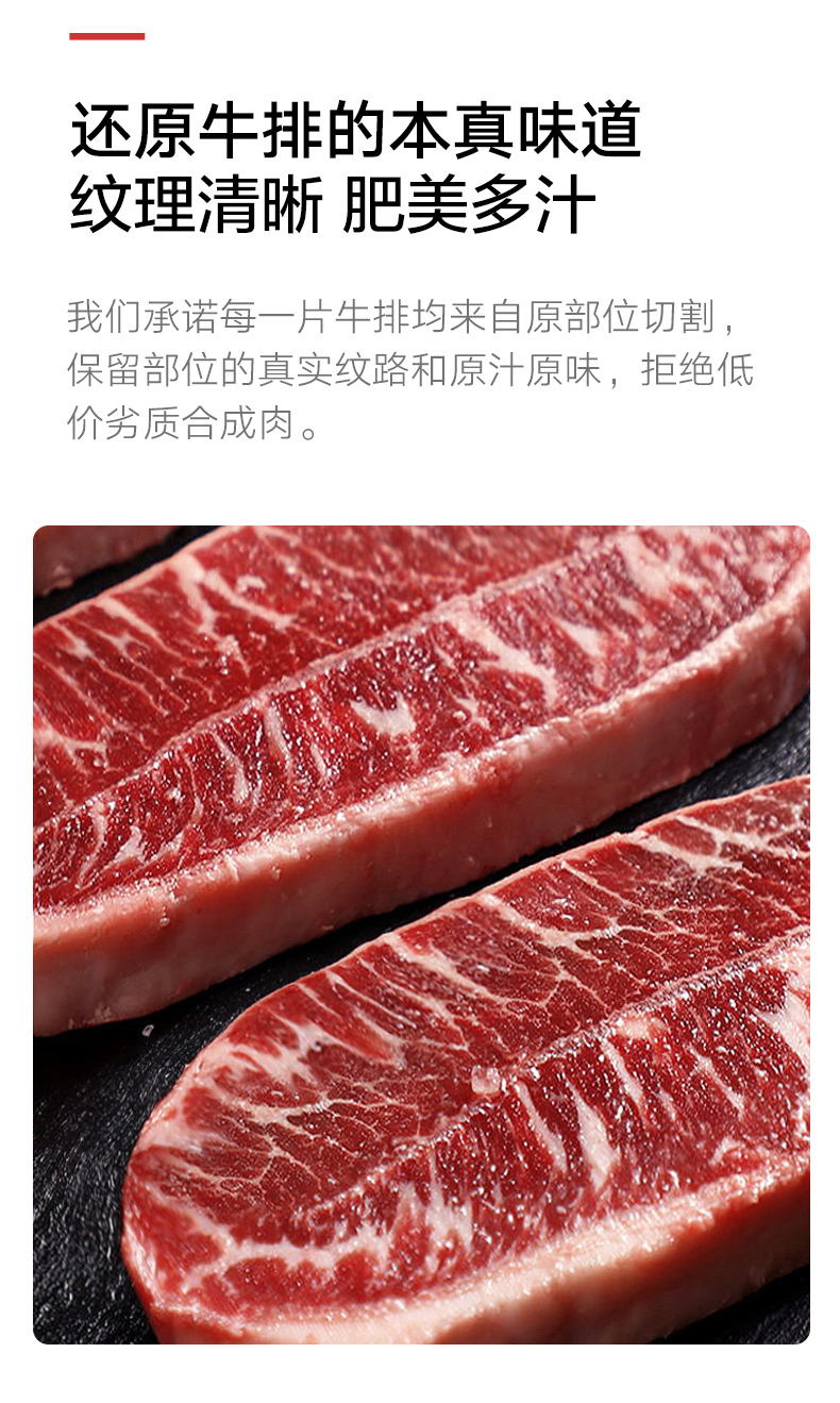 澳洲进口 顶诺 菲力/西冷牛排套餐100g*10片 独立真空包装 图13