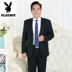 Playboy mới phù hợp với người đàn ông cộng với nhung dày kinh doanh giả lông cừu trung niên ăn mặc bộ vest nam Suit phù hợp