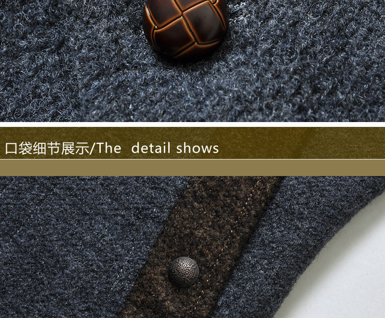 木笛 男士秋冬加厚款 羊毛呢子茄克外套 图12