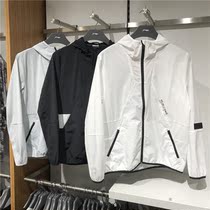 Li Ning 2019 autumn sports windbreaker hooded basketball series men breathable trend skin sunscreen AFDP207