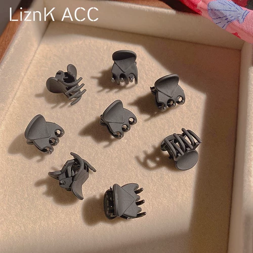 Черная летняя заколка-крабик, челка, заколка для волос, шпильки для волос, коллекция 2022, популярно в интернете