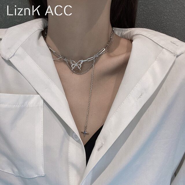 Light luxury niche design necklace 2020 new women's hip-hop trendy men's sweater chain long 2020 new