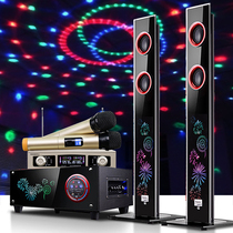 K song audio home TV computer speaker Bluetooth KTV active heavy subwoofer wooden multimedia wireless singing