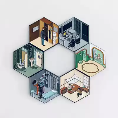 SAME movie good things Movie room series Refrigerator sticker magnet Chthonic Shawshank peripheral metal Creative literature and art