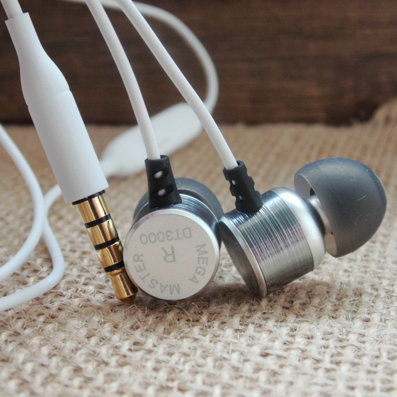 Hifi-End Audiophile-Grade Dt3000 Full-Range Dynamic Headphones DIY Wired In-Ear 3.5mm Round Plug