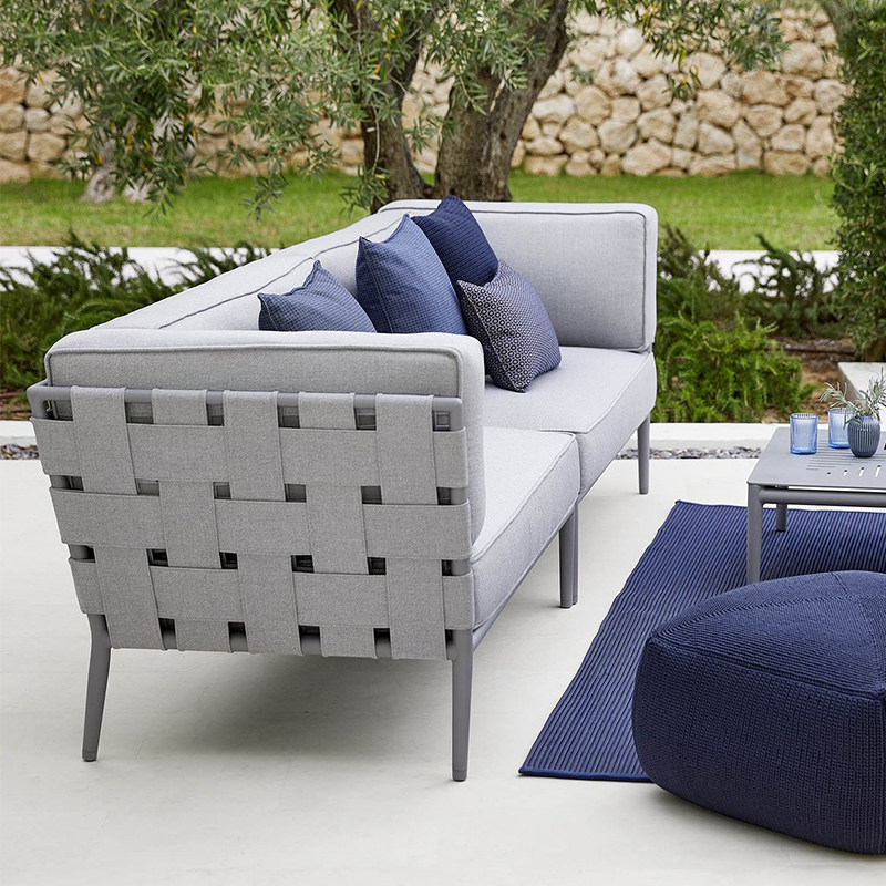 Outdoor Sofa Nordic Simple Rattan Sofa Hotel Villa Courtyard Terrace Outdoor Leisure Sofa Composition Kit