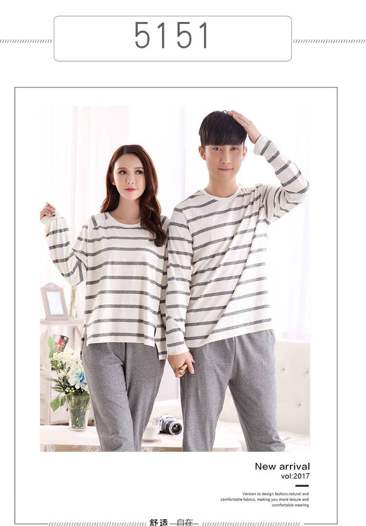 Bộ đồ ngủ cotton nữ mùa đông dễ thương size lớn có thể mặc mùa xuân dài tay Hàn Quốc và mùa thu nam phục vụ tại nhà mùa đông nội y cao cấp