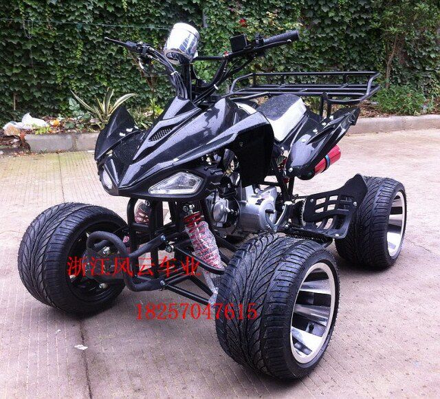 ລົດຈັກ ATV ສີ່ລໍ້ 125CC ຂະຫນາດນ້ອຍ Mars ATV LCD ເຄື່ອງດົນຕີຫນ້າ drum ຫລັງ disc 10 ນິ້ວລໍ້ອາລູມິນຽມ