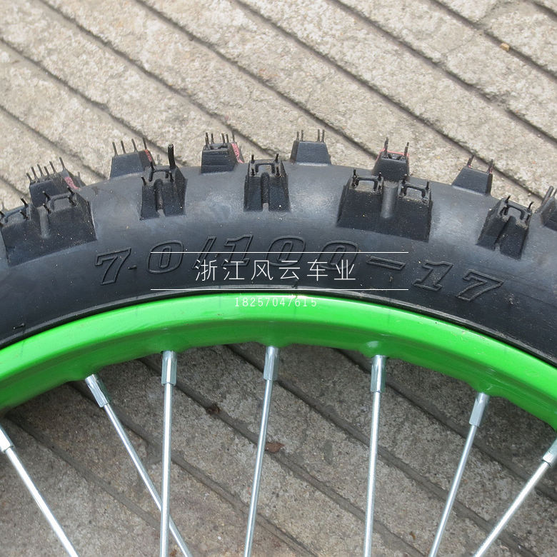 Phụ kiện xe máy off-road độ cao cao Apollo Chuan Kawasaki 70 100-17 inch C bánh xe trung tâm với lốp xe vành xe honda