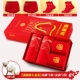 Hengyuan Xiangben Năm Đồ lót Nữ Bông lớn màu đỏ là một năm của lợn Kích thước lớn Eo cao Eo cao Bụng