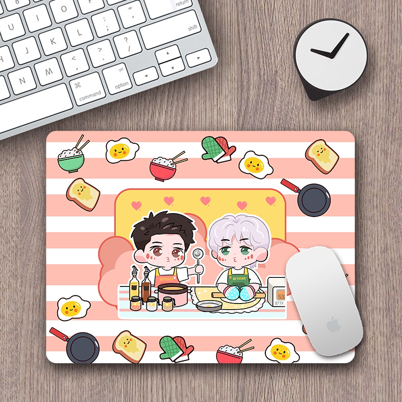 Коврик для мыши 博君一肖周边王一博肖战防水耐脏电脑办公桌垫原创可爱卡通鼠标垫