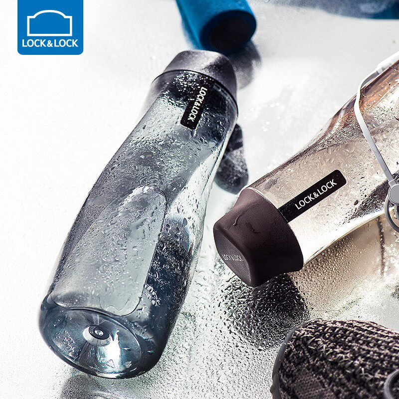 Lock & Lock Water Cup Plastic Korean Portable Leak-proof Kettle Creative Trend Sports Cup Outdoor Fitness Accompanying Cup