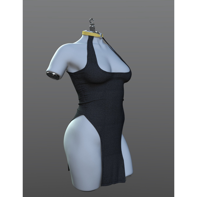 Daz3D G9 Spr Sexy Qipao Sexy Cheongsam Female Game Design Character Clothing Source File