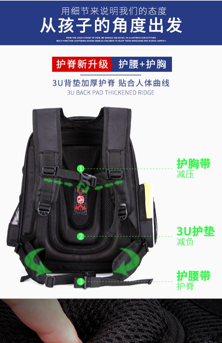 Túi đeo chéo bảo vệ trường tiểu học 1-2-3-4-6 học sinh nữ túi 7-8-9 tuổi gánh vai nam - Túi bé / Ba lô / Hành lý balo con cóc