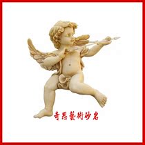 Chic art sandstone figure sculptures sandstone European style relief sandstone small angel fountain round sculpted Qiu bit sculptures