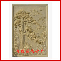 Art Sandstone Reliefs Welcome Guest Pine Sculptures Sand Sculptures Background Wall Solid Mural GRP Sculptures Sandstone Brick