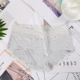 Quần sịp mỏng một mảnh liền mạch mùa hè viền ren nữ tính V-modal cotton daisy girl đồ lót - Giống cái