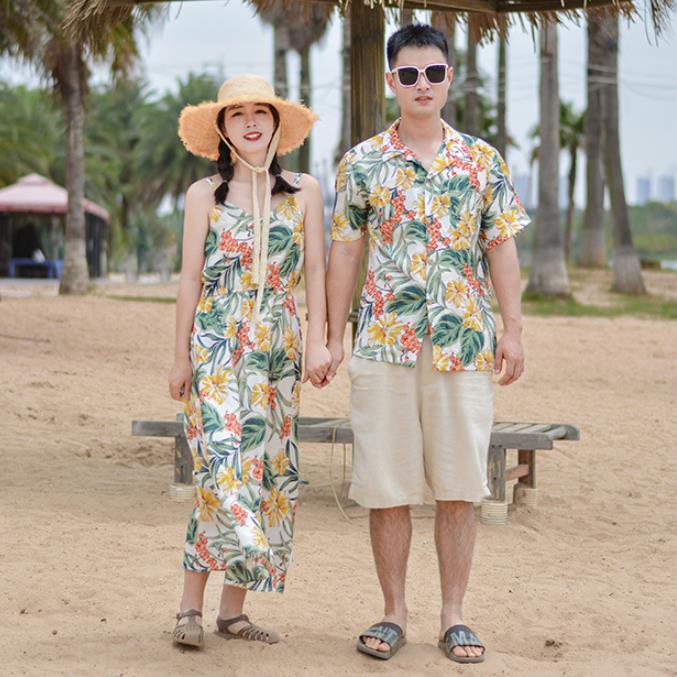 Hawaiian Couple Outfits, Women's Dresses, Beachwear for Seaside Vacations, Men's Hong Kong-Style Shirts, Sanya, Thailand, Yunnan Travel Hawaiian Couple Outfits, Women's Dresses, Beachwear for Seaside Vacations, Men's Hong Kong-Style Shirts, Sanya, Thailand, Yunnan Travel