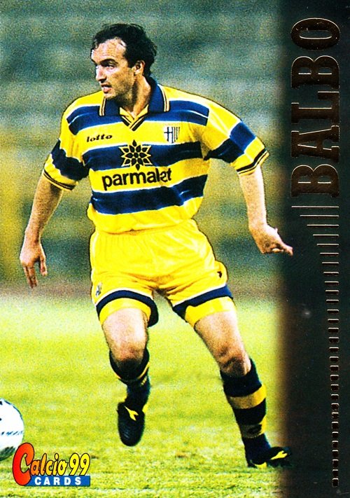 panini 99 Serie A football star Balbo Parma Puka