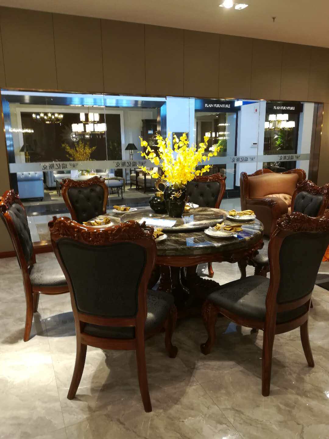 High-end dining table and chairs A-39