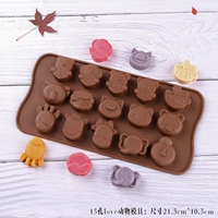 15 Любовь Силиконовая плесень животного